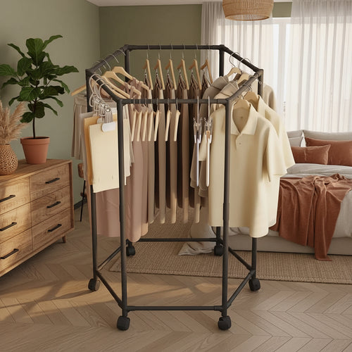360° Rotating Freestanding Clothing Rack